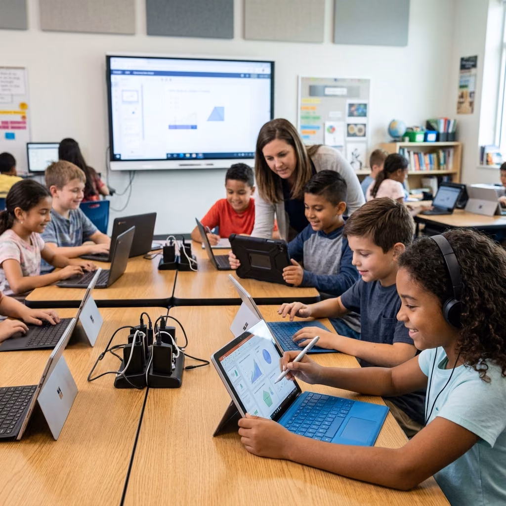 Education technology, digital learning platforms, and student management