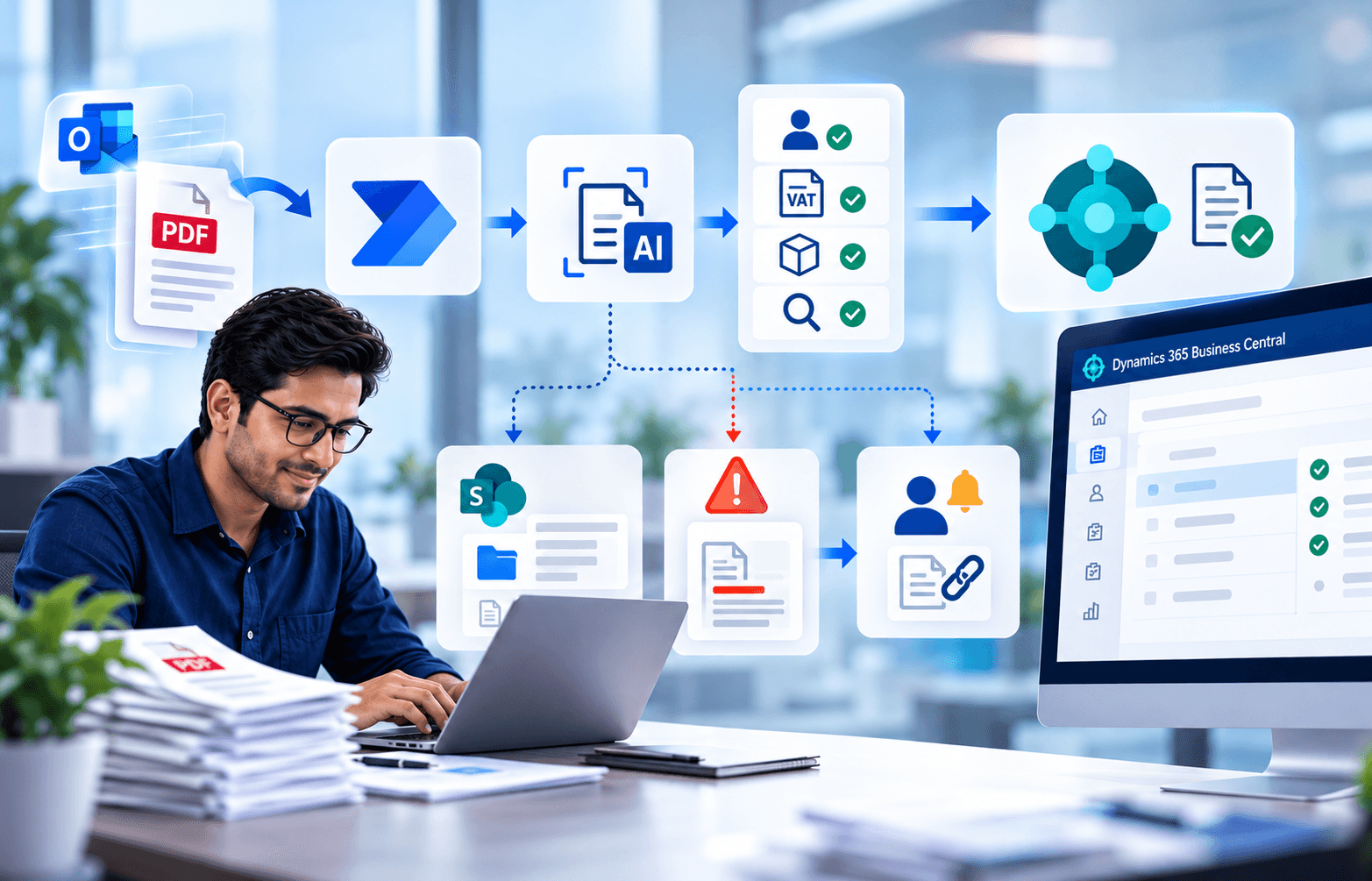 The Automation Solution screen from the client's project