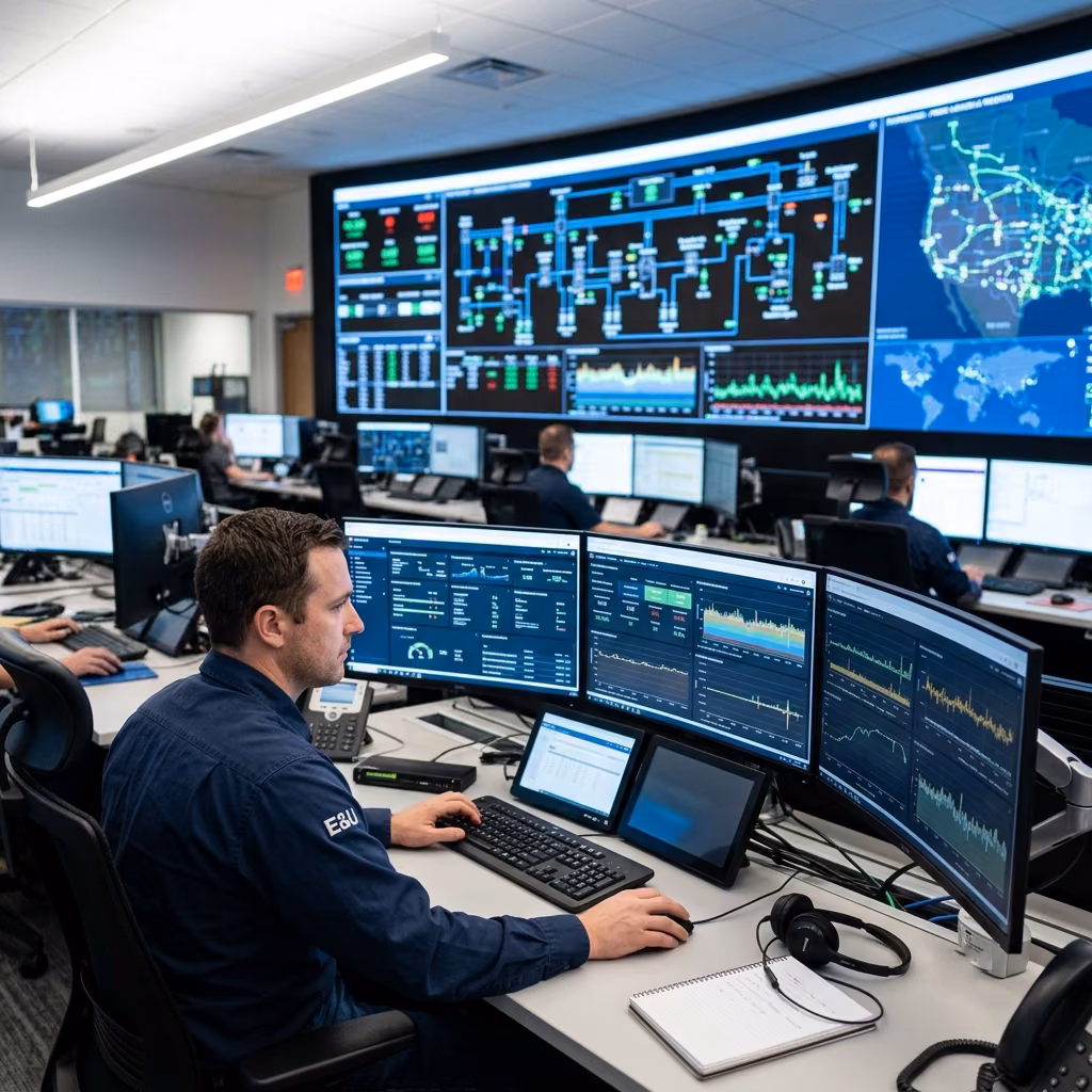 Energy and utility operations, asset monitoring, and field service management