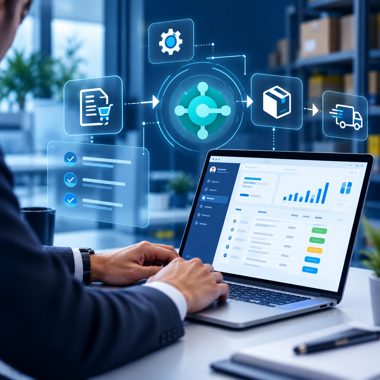 AI-powered sales order automation workflow for purchase order processing and ERP integration